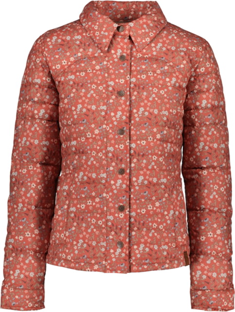 Obermeyer Willa Down Shirt - Women's Extra Large Rosewood Meadow