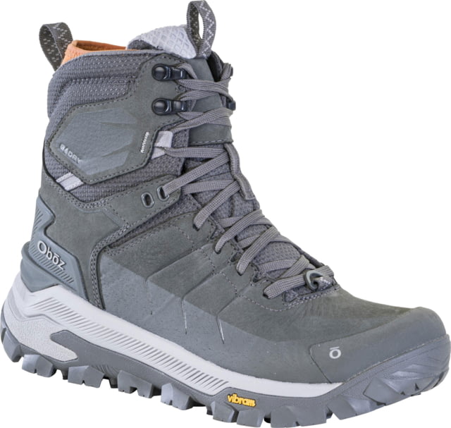 Oboz Bangtail Mid Insulated B-DRY Winter Boots - Men's Medium Charcoal 9 US