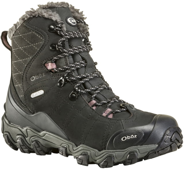 Oboz Bridger 7in Insulated B-DRY Winter Shoes - Women's Black 9.5 Medium