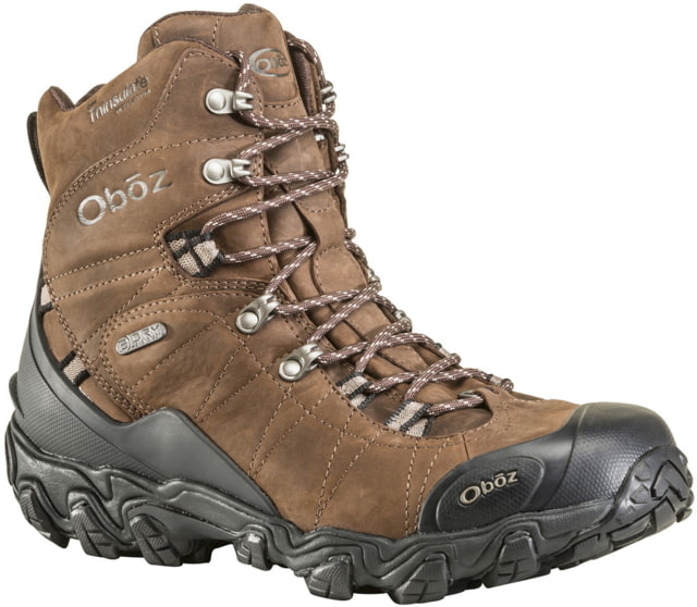 Oboz Bridger 8in Insulated B-DRY Winter Shoes - Men's Bark 9.5 Wide