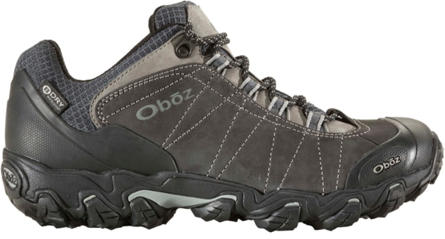 Oboz Bridger Low B-DRY Hiking Shoes - Men's Dark Shadow 10 Wide  Shadow-W-10