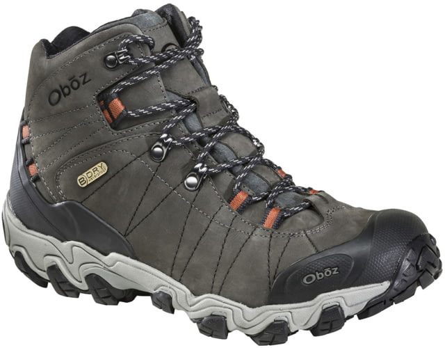 Oboz Bridger Mid B-DRY Hiking Shoes - Men's 11.5 US Medium Raven