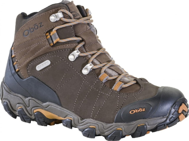 Oboz Bridger Mid B-DRY Hiking Shoes - Men's Wide Sudan 7