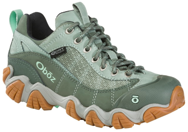 Oboz Firebrand II Low B-DRY Hiking Shoes - Women's Pale Moss 9  Moss-M-9