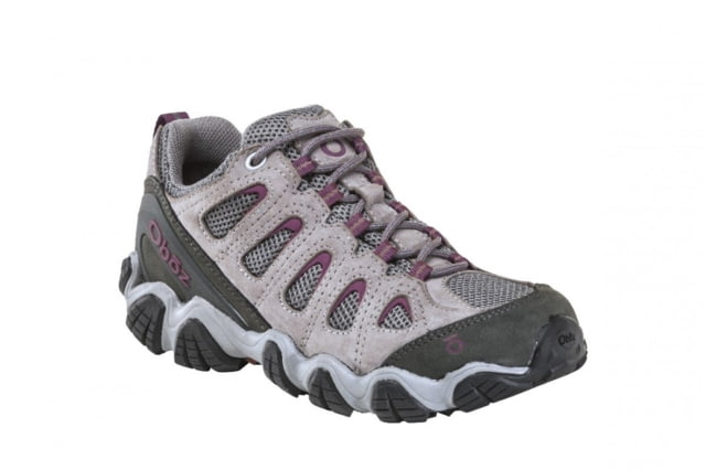 Oboz Sawtooth II Low B-DRY Hiking Shoes - Women's Pewter/Violet 8.5