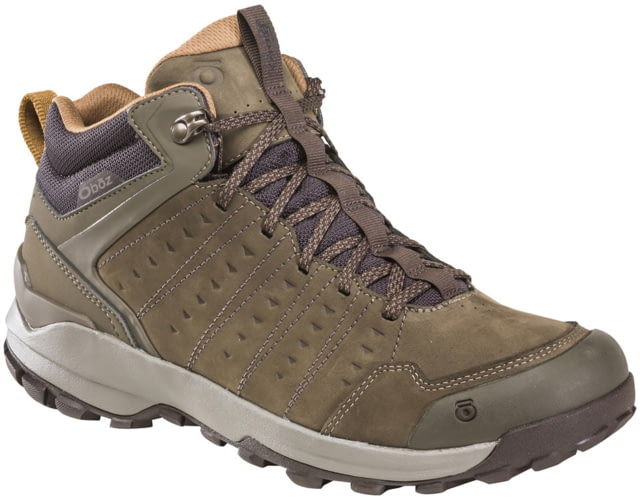 Oboz Sypes Mid Leather B-DRY Hiking Shoes - Men's Cedar Brown 8.5 Wide  Brown-Wide-8.5
