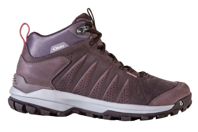 Oboz Sypes Mid Leather B-DRY Hiking Shoes - Women's Peppercorn 8 Wide
