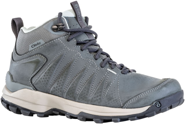 Oboz Sypes Mid Leather B-Dry Wide Hiking Shoes - Women's Dark Sage 10.5  Sage-Wide-10.5