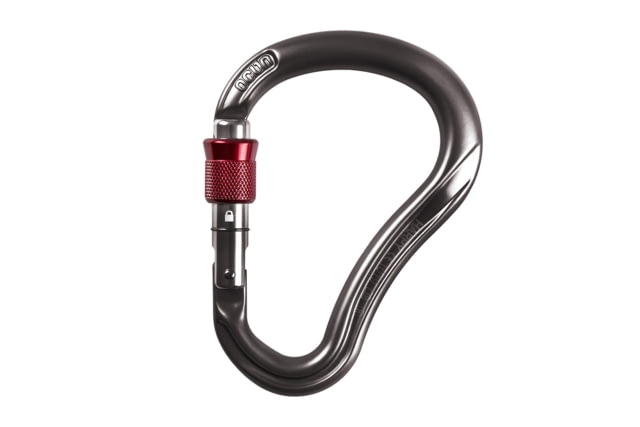 Ocun Harpy HMS Screw Carabiner Anthracite/Red