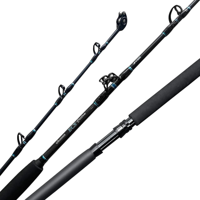 Okuma ECS Custom 6′ 0in H Trolling rod with folding butt with tip and stripper roller guides