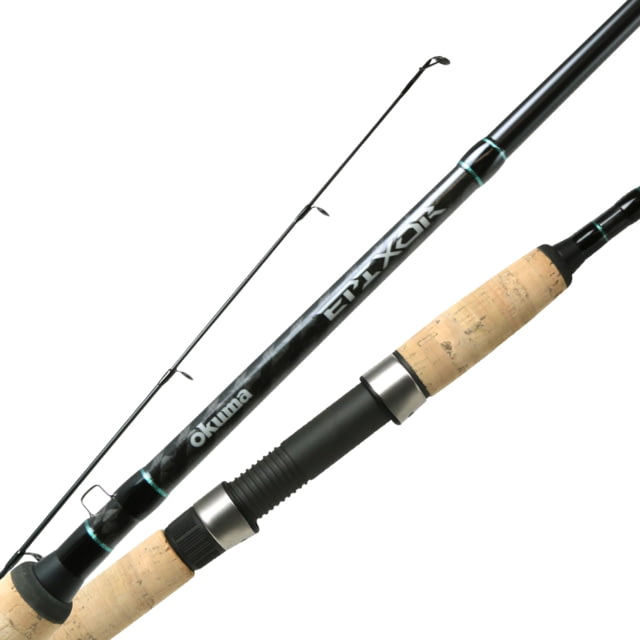 Okuma Epixor Spinning Rod 1 Piece Heavy 24-Ton Carbon Rod Blanks Fultra-Lightl Cork Fore And Rear Grips with Fuji Trigger Reel Seat 7'