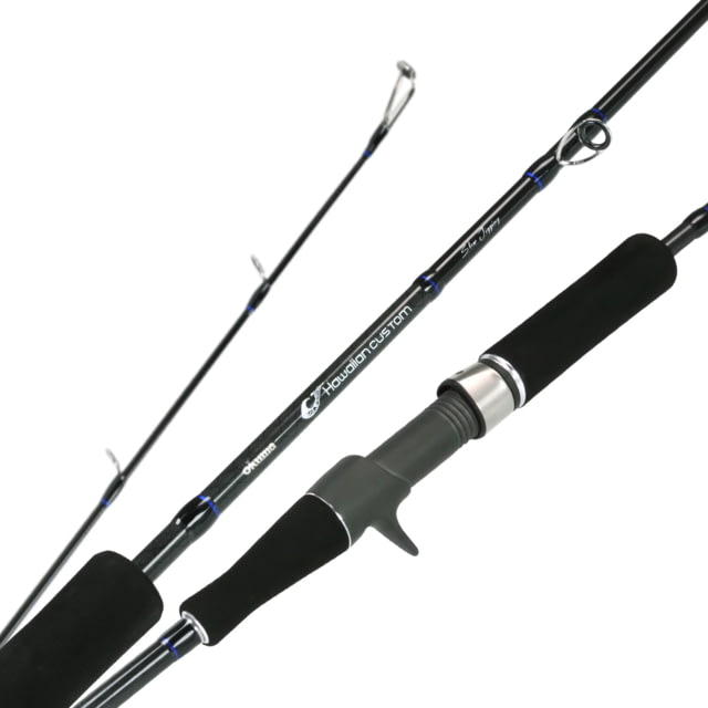 Okuma Hawaiian Custom Popping Rods 2 Piece Medium-Heavy Spinning 24-Ton Low Resin Rod Blanks Fuji Guide & Reel Seat Eva Foregrip 8'3