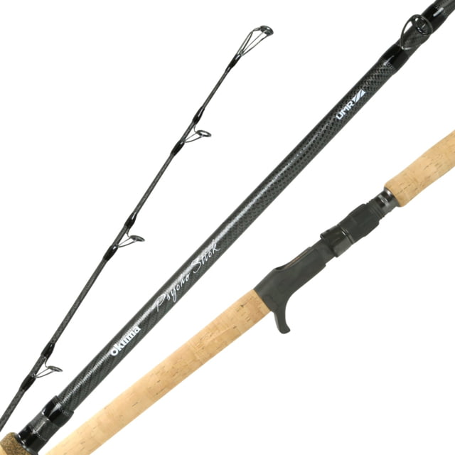 Okuma Psycho Stick Musky Casting Rod Length 9’6 line wgt 50-100lb lure wgt 2-10oz 1pc Telescoping design Full Cork Grip