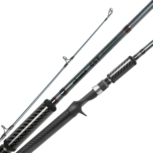 Okuma SST A Series Medium-Heavy Casting Rod with Carbon Grip 10 - 25 lbs 3/8 - 3/4oz 2 Piece 8'6"