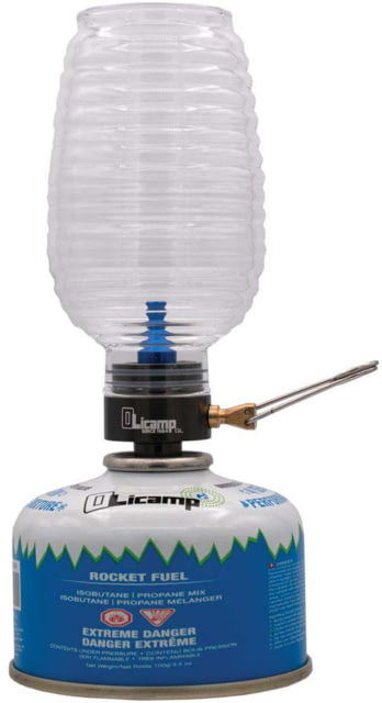 Olicamp Luminator Adjustable Flame Gas Canister Lamp Clear