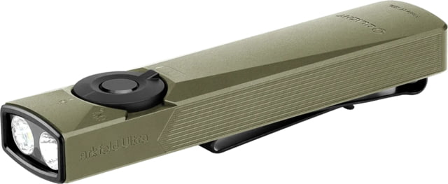 Olight Arkfeld Ultra 1400 Lumens LED Flashlight w/Green Laser Sight Olive Green Arkfeld Ultra