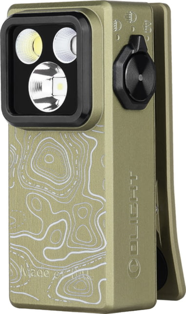 Olight Olight Oclip Ultra USB-C Rechargeable 530 Lumen Clip-On LED Flashlight Olive Topo