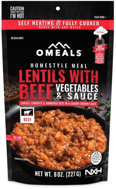 Omeals Homestyle Meal Lentils With Beef