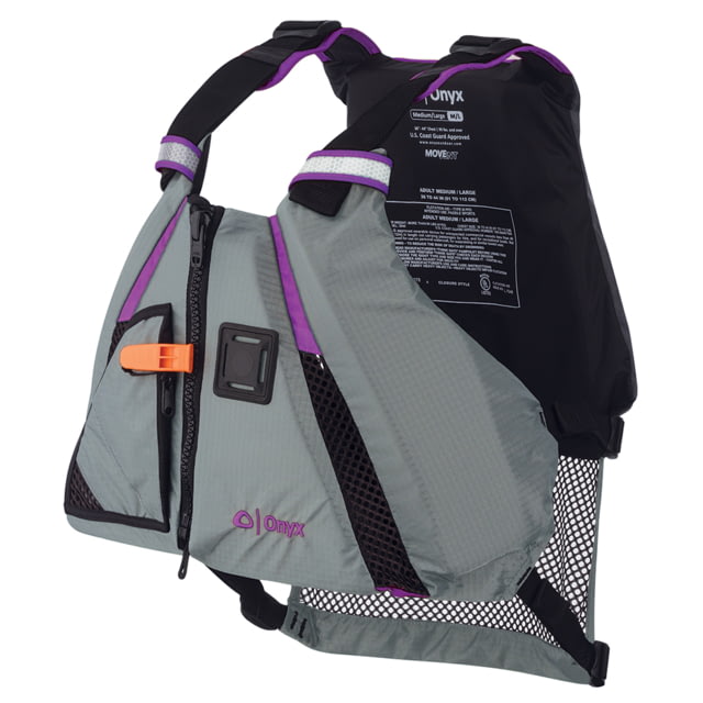 Onyx Outdoor MoveVent Dynamic Paddle Sports Vest - Purple/Grey - Medium/Large