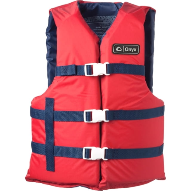 ONYX Universal General Purpose Life Vest L3XL Size for Adult Nylon Foam Red Navy