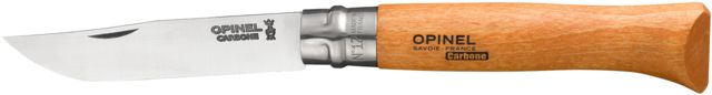 Opinel Carbon Steel Folding Knife No.12 6.25in. Beechwood Handle Wood