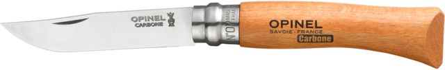 Opinel Carbon Steel Folding Knife No.7 4in. Beechwood Handle Wood