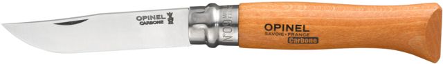 Opinel Carbon Steel Folding Knife No.9 4.75in. Beechwood Handle Wood