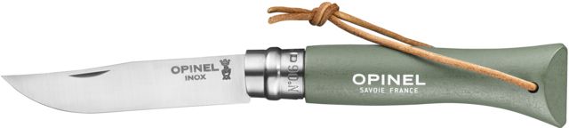 Opinel Colorama Folding Knife No.6 2.75in w/ Virobloc 12C27 Sandvik SS Hornbeam Handle Sage