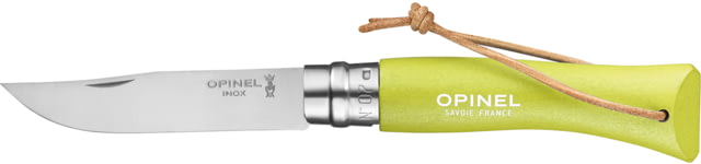 Opinel Colorama Folding Knife No.7 3.15in w/ Virobloc 12C27 Sandvik SS Hornbeam Handle Anise