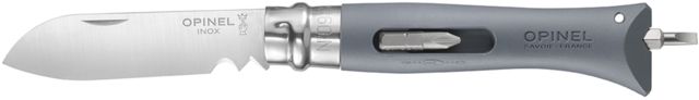 Opinel DIY Folding Knife No.9 3.125in Stainless Steel Gray Beechwood Handle