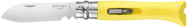 Opinel DIY Folding Knife No.9 3.125in Stainless Steel Yellow Beechwood Handle
