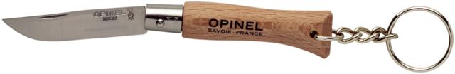 Opinel Keychain Folding Knife No.4 2 5/8in. 12C27 Sandvik SS Beechwood Handle Wood