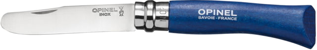 Opinel My First Opinel Scout Folding Knife No.7 3in 12C27 Sandvik SS Hornbeam Handle Blue