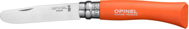 Opinel My First Opinel Scout Folding Knife No.7 3in 12C27 Sandvik SS Hornbeam Handle Orange