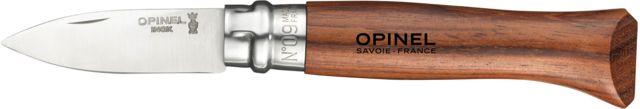 Opinel Oyster and Shellfish Folding Knife No.9 2.5in 12C27 MOD Sandvik Stainless BladeVarnished Bubinga Wood Handle