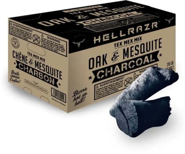 OPMOD HellRazr Tex Mex Mix Oak/Mesquite Charcoal 20 lbs Box
