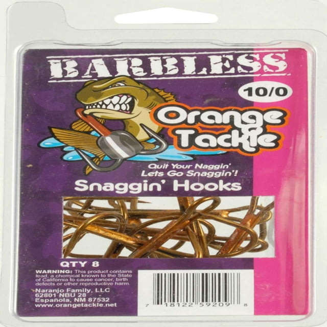 Orange Tackle Snaggin Hook
