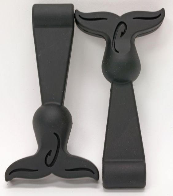 Orca Whale Tail Latches Set of 2 Black