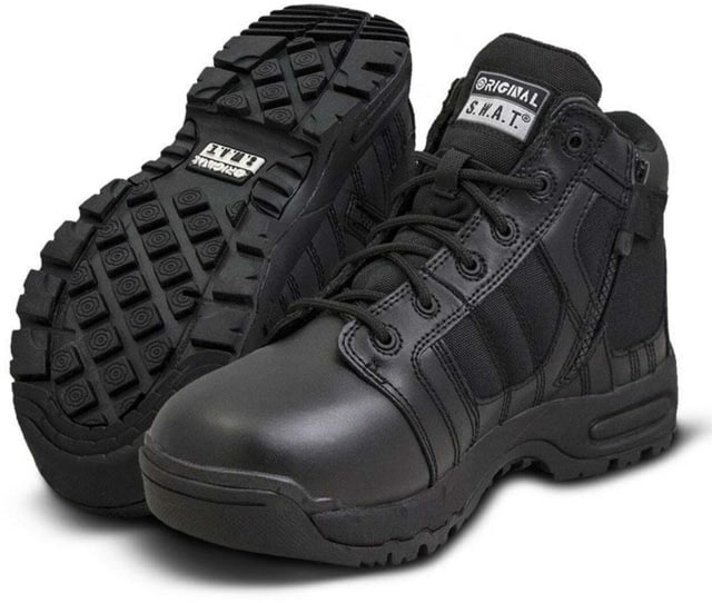 Original S.W.A.T. 1231 5in Side Zip Boots Black 4 Regular