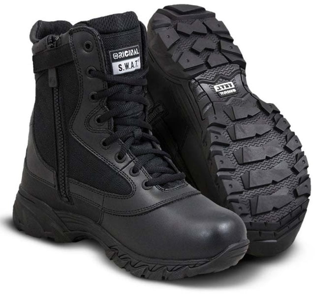 Original S.W.A.T. Chase 9in Tactical Side Zip Boots Black 9.5 BLK-09-5