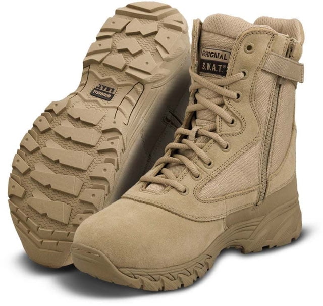 Original S.W.A.T. Chase 9in Tactical Side Zip Boots Tan 9.5 1312-TAN-09-5