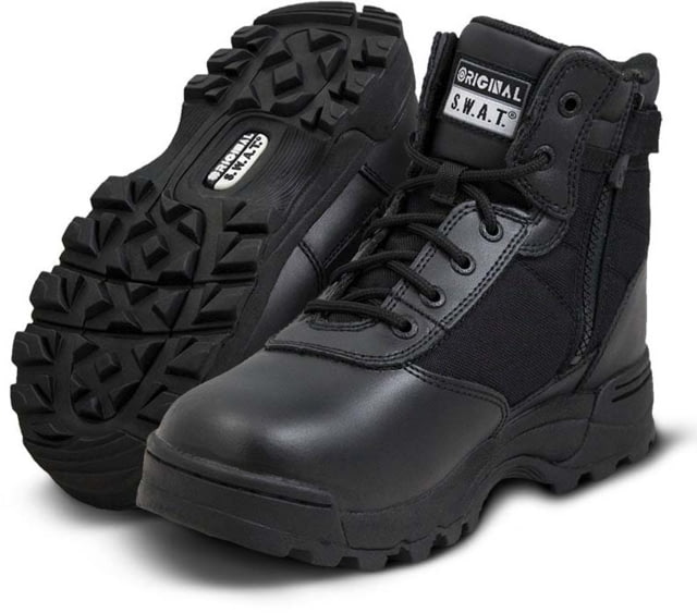Original S.W.A.T. Mens Classic 6in Side-Zip Tactical Boots Black10.5 Wide