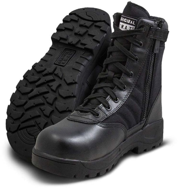 Original S.W.A.T. Classic 9in. Light Safety Toe SZ Wide Tactical Boots Black 9.5W