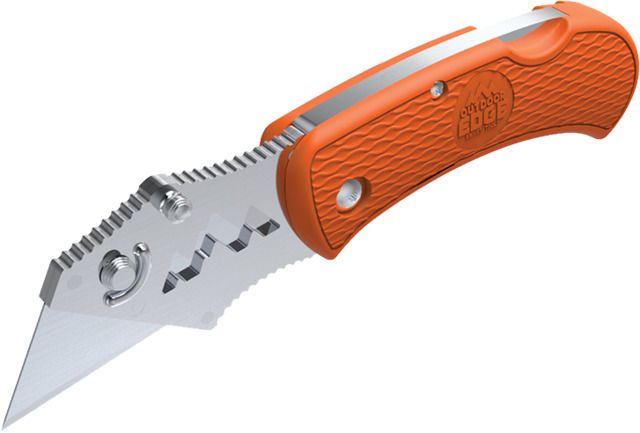 Outdoor Edge Cutlery B.O.A. Box Opening Assistant 420J2 Stainless Steel 1in Blade Glass/Nylon Polymer Handle Orange