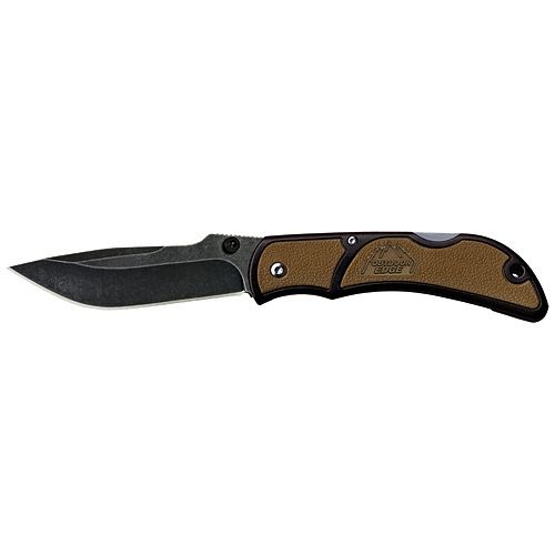 Outdoor Edge Cutlery Chasm Folding Knife2.5in 8Cr13MoV Stainless Plain Edge BladeSmallBrown Handle