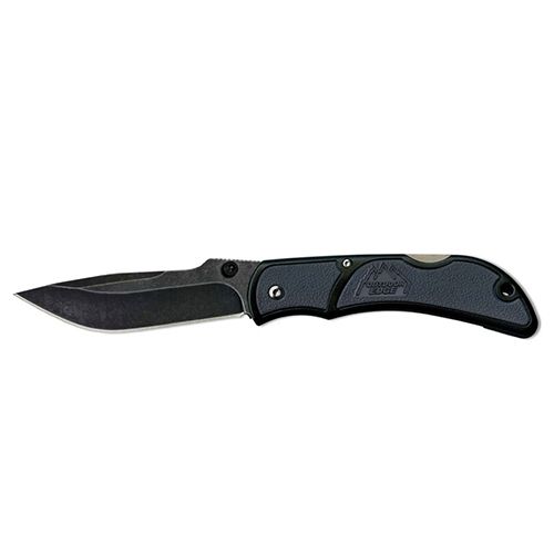Outdoor Edge Cutlery Chasm Folding Knife3.3in 8Cr13MoV Stainless Plain Edge BladeMediumGray Handle