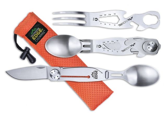 Outdoor Edge Cutlery Chowpal Mealtime Multitool Silver
