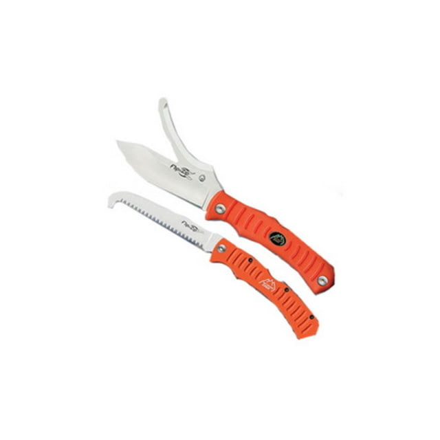 Outdoor Edge Cutlery Flip N' Blaze Knife Orange Knife/Saw Combo Box 3.5in. Knife Blade 4-3/8in. Saw Blade 101943
