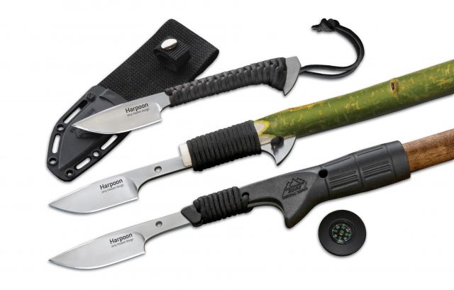 Outdoor Edge Cutlery Harpoon Fixed Blade Knife Silver/Black