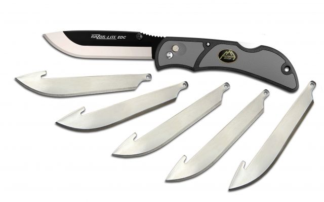Outdoor Edge Cutlery Razor-Lite EDC Fold Knife Grey Grey/ Black